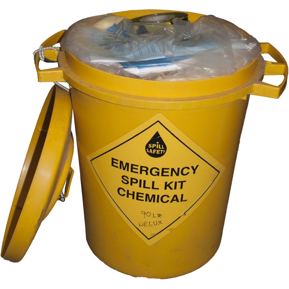 Deluxe Chemical Spill Bin 90 Litre WorkWear Experts
